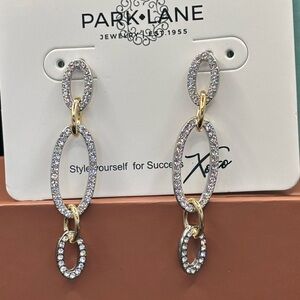 Park Lane Artic January 2026 sparkle box Gold and Silver Drop Earrings